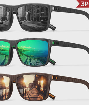 Designer Polarized Zonnebrillen Set voor Heren & Dames | UV400 Bescherming | Ideaal voor Buitenactiviteiten