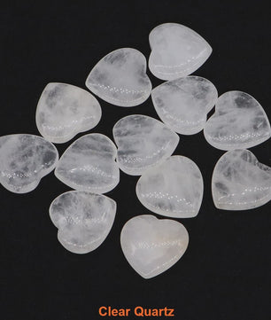 Natuurlijke Hartvormige Kristalstenen (20mm) - Amethist, Edelsteen voor DIY & Decoratie