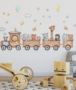 Schattige Bosdieren Muurstickers voor Kinderkamer, Babykamer & Peuterdecoratie - Vinyl Behang