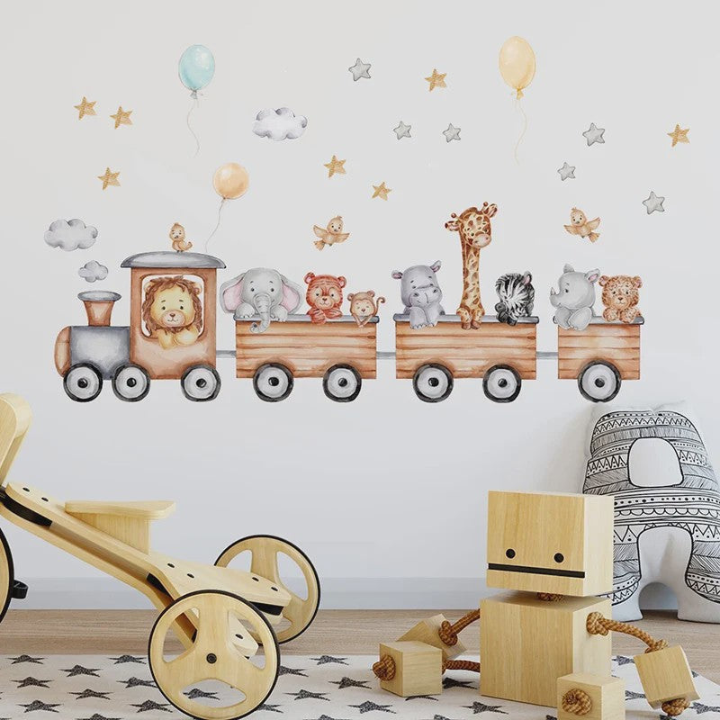Schattige Bosdieren Muurstickers voor Kinderkamer, Babykamer & Peuterdecoratie - Vinyl Behang