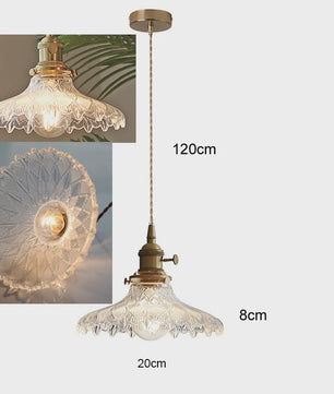 Koperkleurige Glazen Hanglamp - Stijlvolle LED Plafondlamp voor Woonkamer, Slaapkamer & Keuken