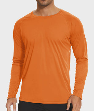 TACVASEN Heren UV-Bescherming T-shirt Lange Mouw - UPF 50+ Sneldrogend & Ademend
