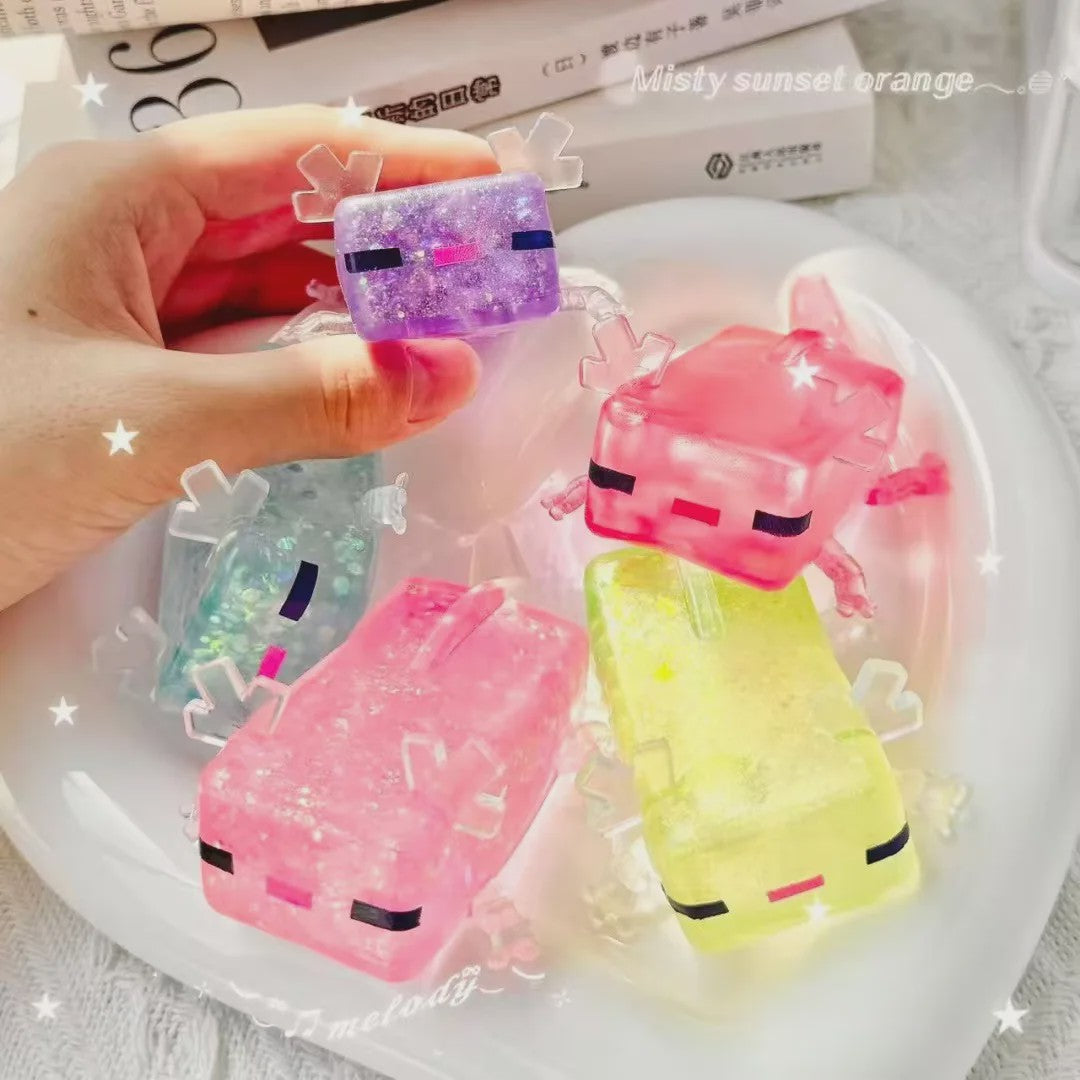 Axolotl Squeeze Soft Squishy Stretchable Stress Relief Perfect for Halloween Christmas Birthday Party Favor Classroom