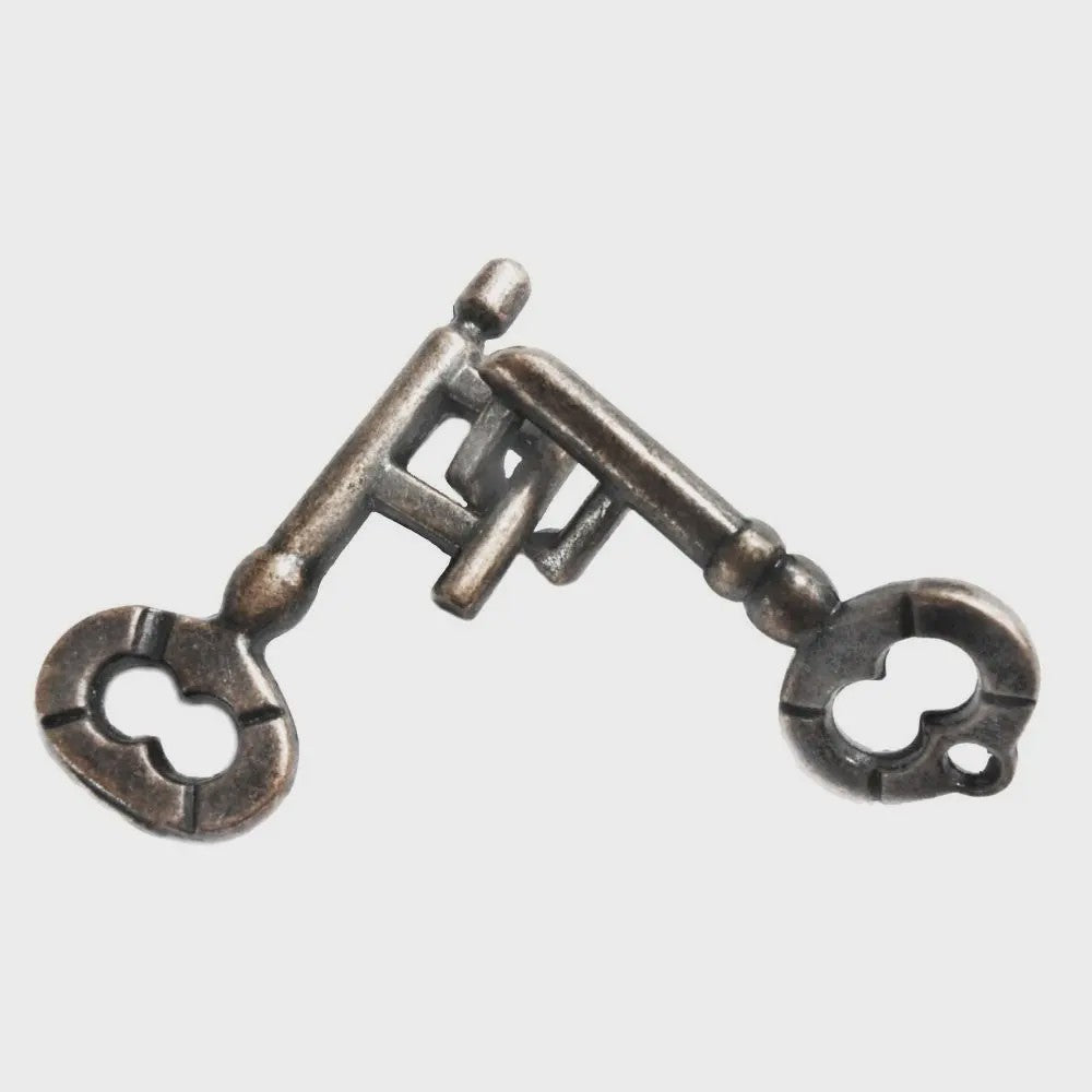 Klassieke Metalen IQ Puzzel Set - Uitdagende Breinbrekers voor Volwassenen