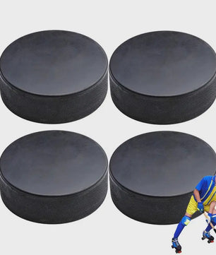 Set van 4 Street Hockey Pucks - Officiële Maat (3 inch diameter) voor Training en Indoor Spel