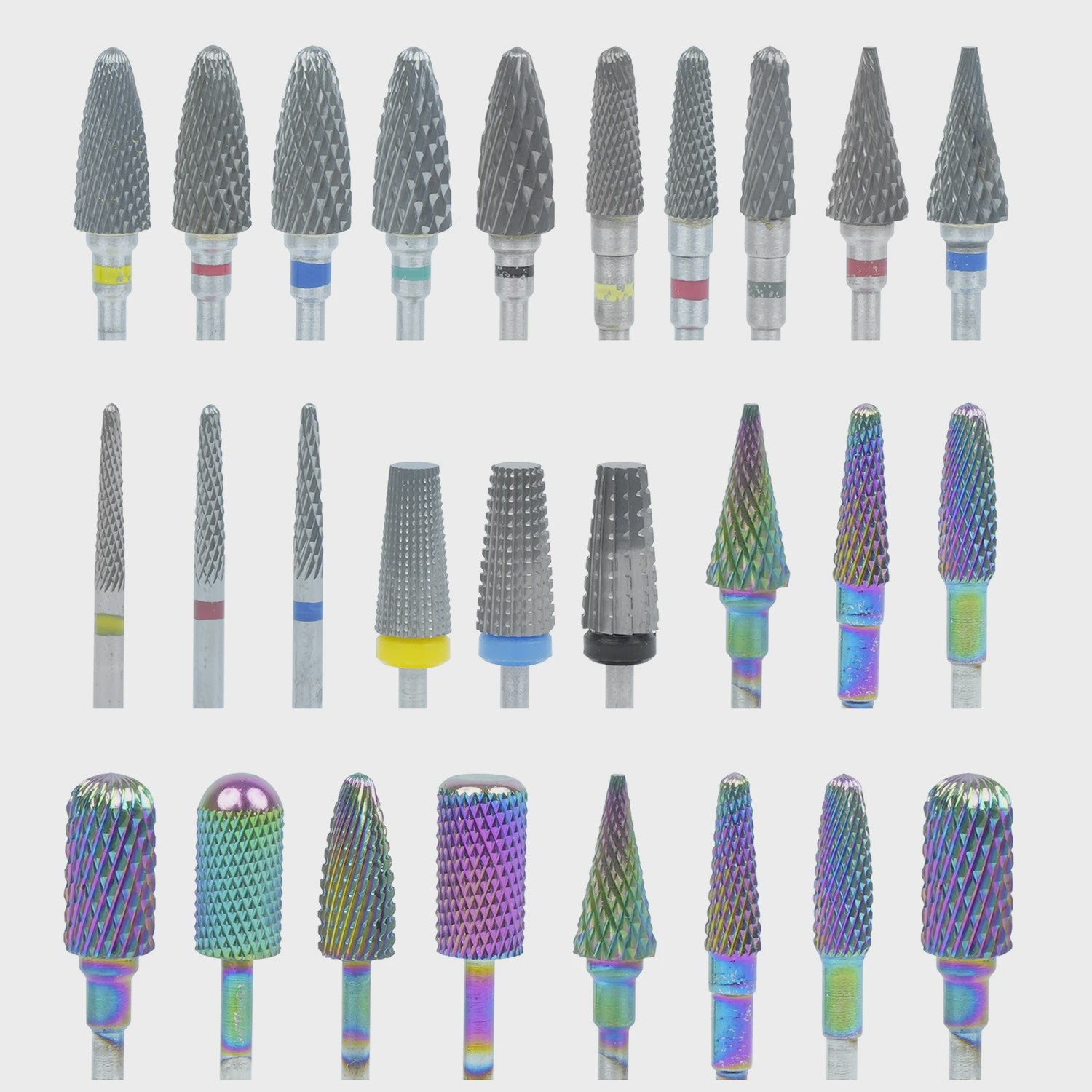Professionele Wolframcarbide Nagelboor Bit Set - Voor Manicure & Tandheelkunde