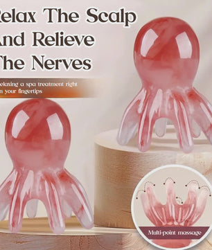 Octopus Hoofdmassager - Ontspannende Hoofdhuidmassage & Acupressuur Tool
