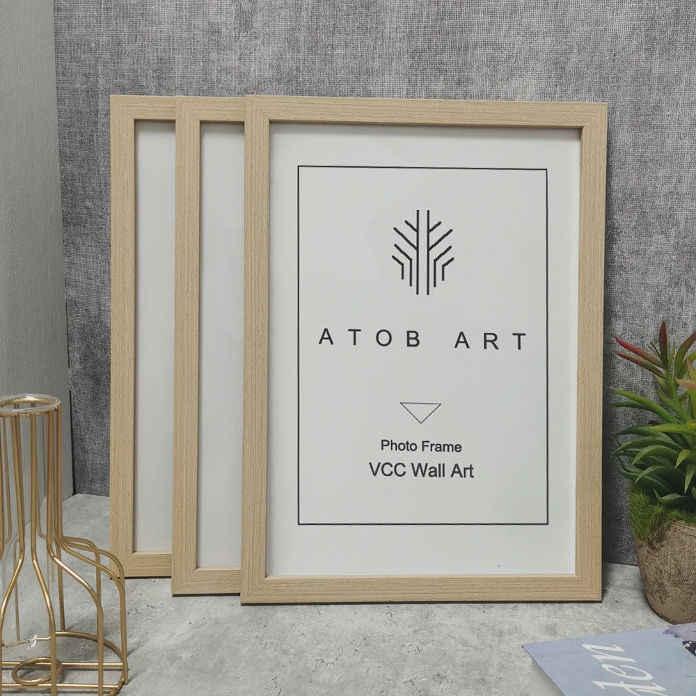Set van 3 Houten Fotolijsten - Diverse Maten (10x15, 15x20, 20x25/A4) - Wanddecoratie & Cadeau