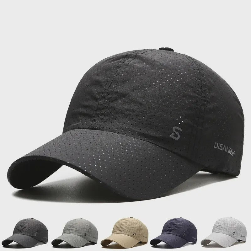 Ademende Hardloop Pet - Sneldrogend & Zonbescherming - Outdoor Baseball Cap