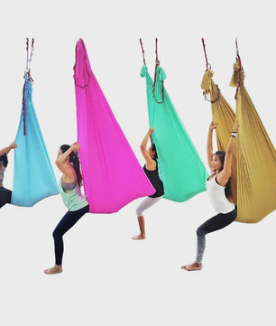 Aerial Yoga Doek - Anti-Zwaartekracht Hangmat voor Yoga, Pilates & Meditatie - 1-9m Keuze