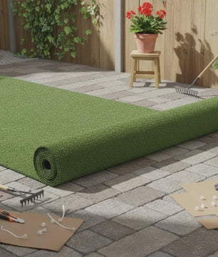 Kunstgras 1x10m UV-bestendig - 10m² Groen Siergras voor Tuin & Terras