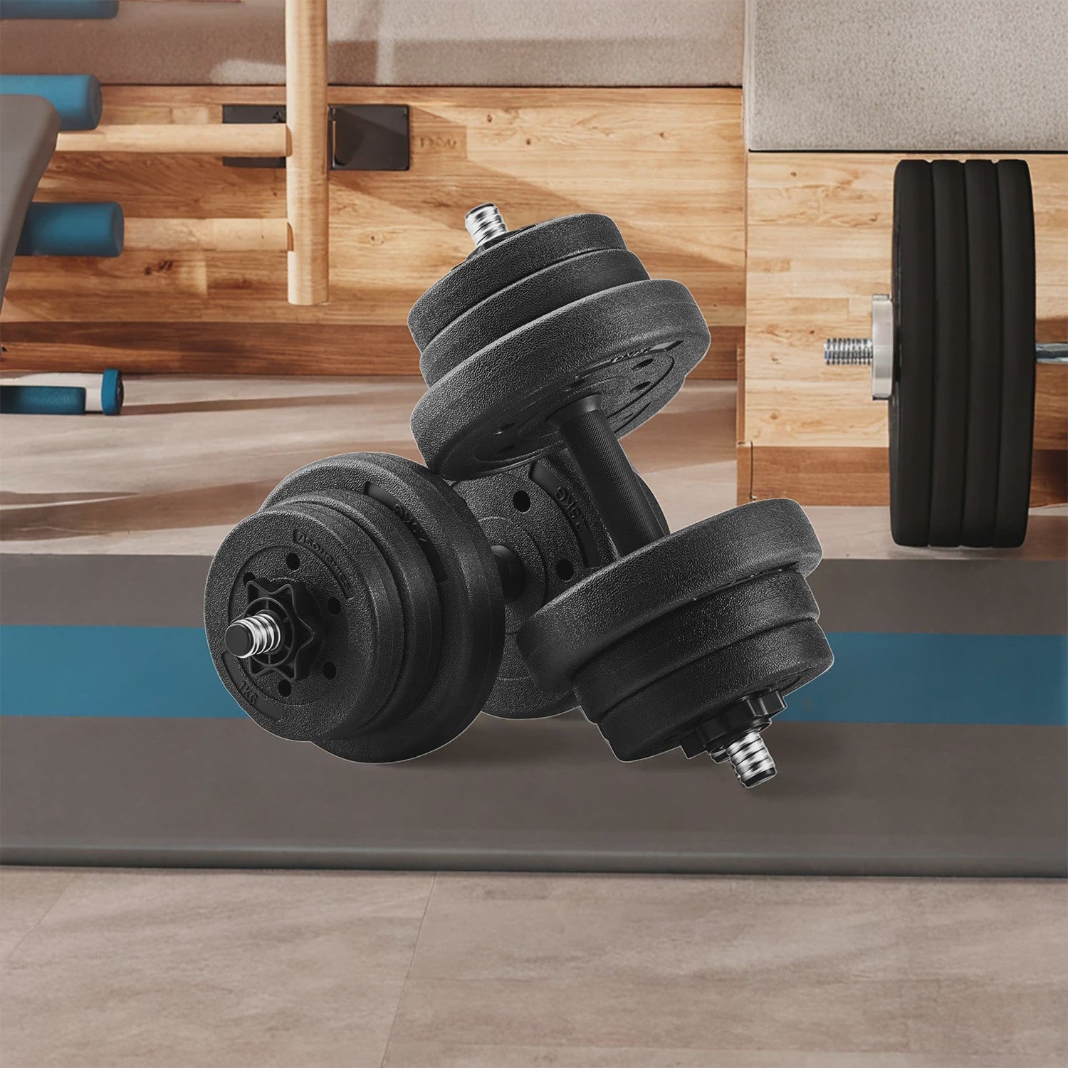 Songmics Verstelbare Dumbbells Set - 2 x 10 kg