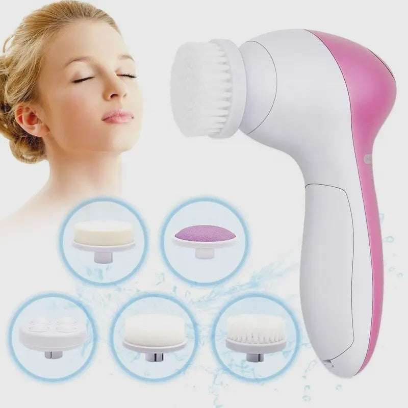 5-in-1 Gezichtsreinigingsborstel Set: Diepe Reiniging & Huidverzorging