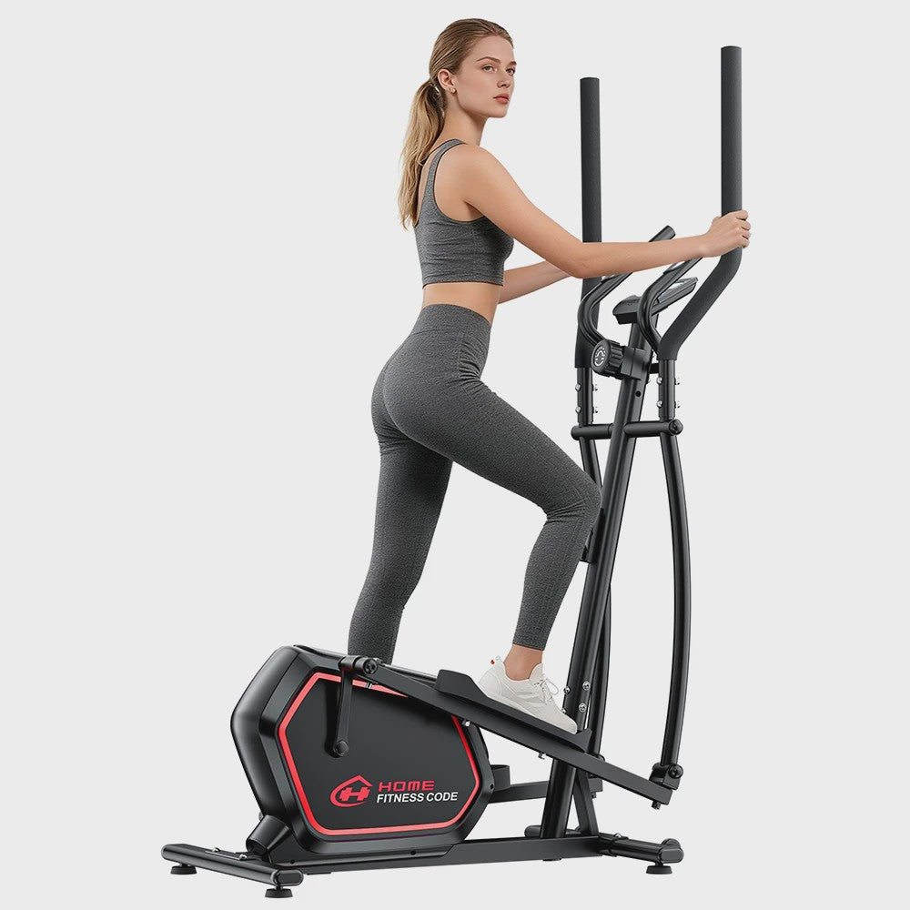 Compacte Elliptical Trainer met 16 Weerstandsniveaus en Hartslagmeter