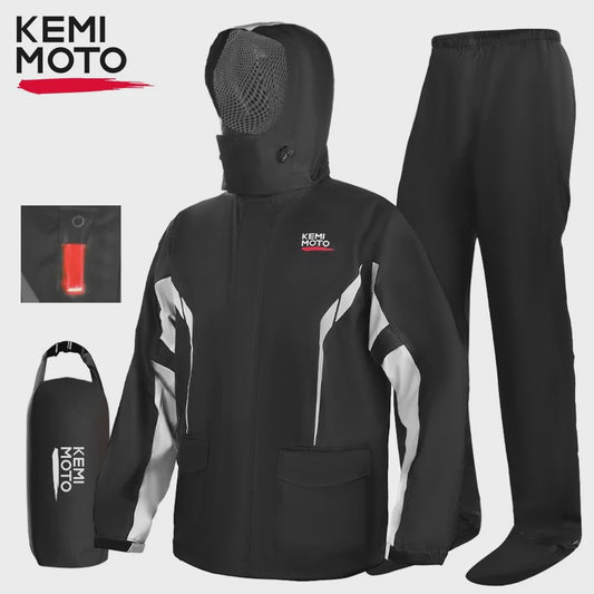 Waterdichte Motor Regenpak Set - Winddicht, Ademend & Reflecterend