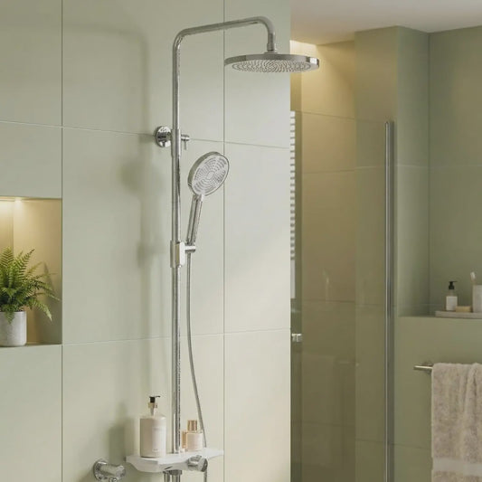 Thermostatische Douchekraan met Regendouche en Handdouche - Badkamer Douchesysteem