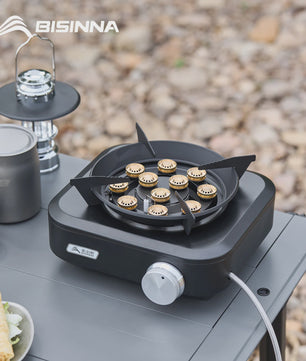 Krachtige 10000W Split-Type Campingbrander - Draagbaar & Winddicht voor Buiten BBQ