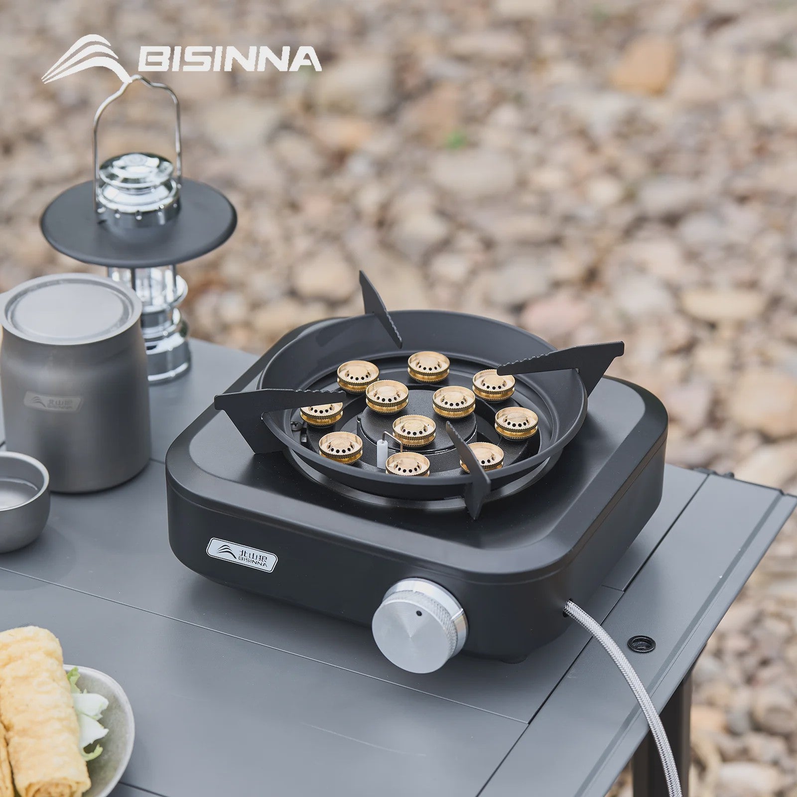Krachtige 10000W Split-Type Campingbrander - Draagbaar & Winddicht voor Buiten BBQ