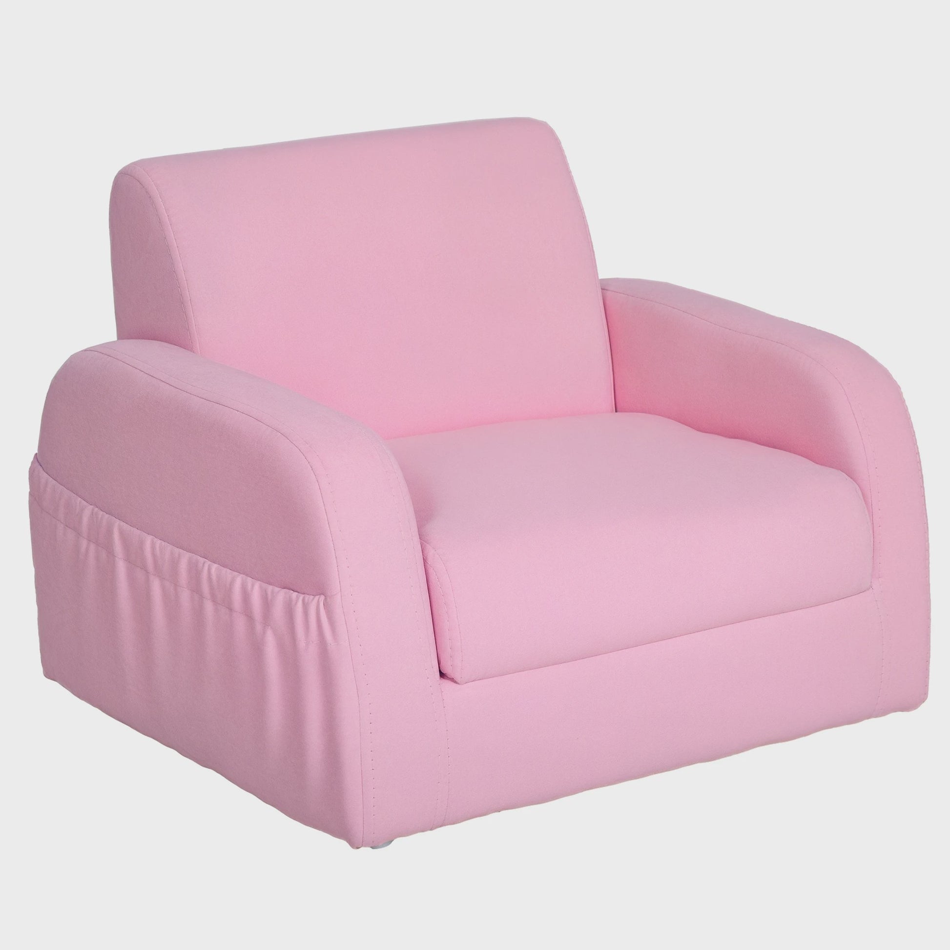 Homcom Kinderfauteuil 2-in-1: Verstelbaar, Inklapbaar en Comfortabel voor Kinderen vanaf 3 Jaar