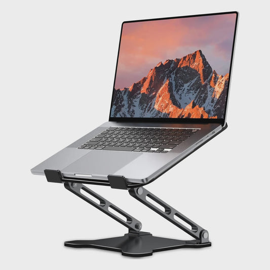 Verstelbare Aluminium Laptop & Tablet Stand - Draagbaar, Opvouwbaar & Koelend