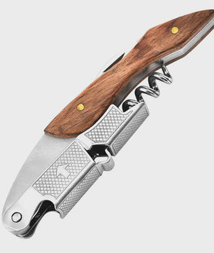 Multifunctionele Flesopener met Comfortabele Grip - Kurkentrekker & Kroonkurkopener