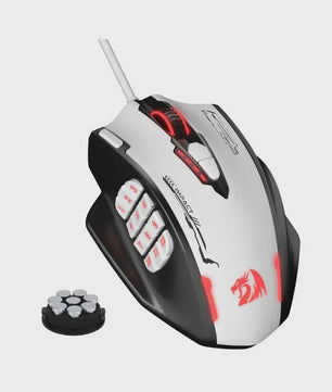 Redragon M908 Impact MMO Gaming Muis - RGB, Ergonomisch, 24000 DPI, 18 Programmeerbare Knoppen