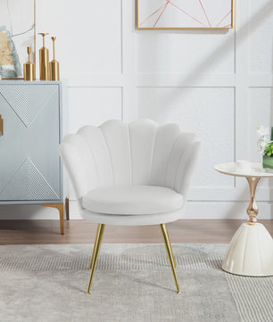 Luxe Velours Fauteuil met Metalen Poten - Comfortabele Relaxstoel voor de Woonkamer