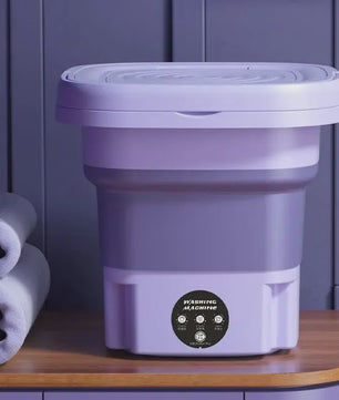 8L Opvouwbare Mini Wasmachine met Centrifugefunctie - Draagbaar & Compact