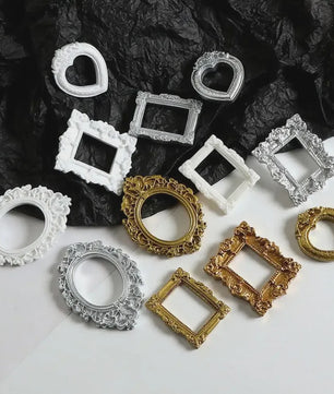 Set van 12 Mini Fotolijstjes - Europees Retro Decoratie & Hobby