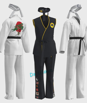 Cobra Kai Karatepak Kinderen & Volwassenen - Cosplay Kostuum met Hoofdband