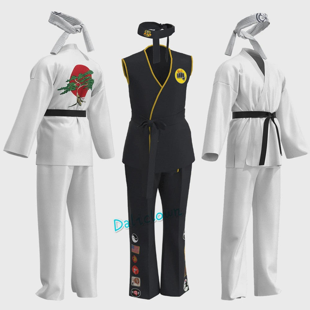 Cobra Kai Karatepak Kinderen & Volwassenen - Cosplay Kostuum met Hoofdband