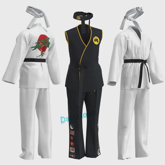 Cobra Kai Karatepak Kinderen & Volwassenen - Cosplay Kostuum met Hoofdband