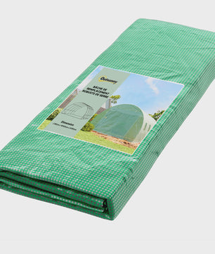 Outsunny Tunnel Kas Huisje 4x3x2m - 12m² UV-bestendig, Waterdicht, 8 Ramen, Roldeur