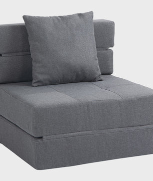 HOMCOM 1-Persoons Fauteuil Bed - Verstelbare Stoel met Afneembaar Kussen