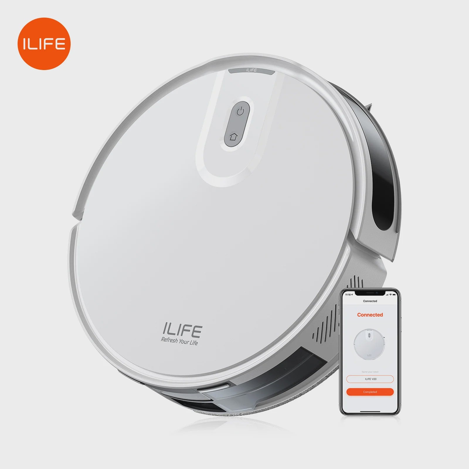 ILIFE V20 Robotstofzuiger: Krachtige 5000Pa zuigkracht, slimme LiDAR navigatie & app bediening