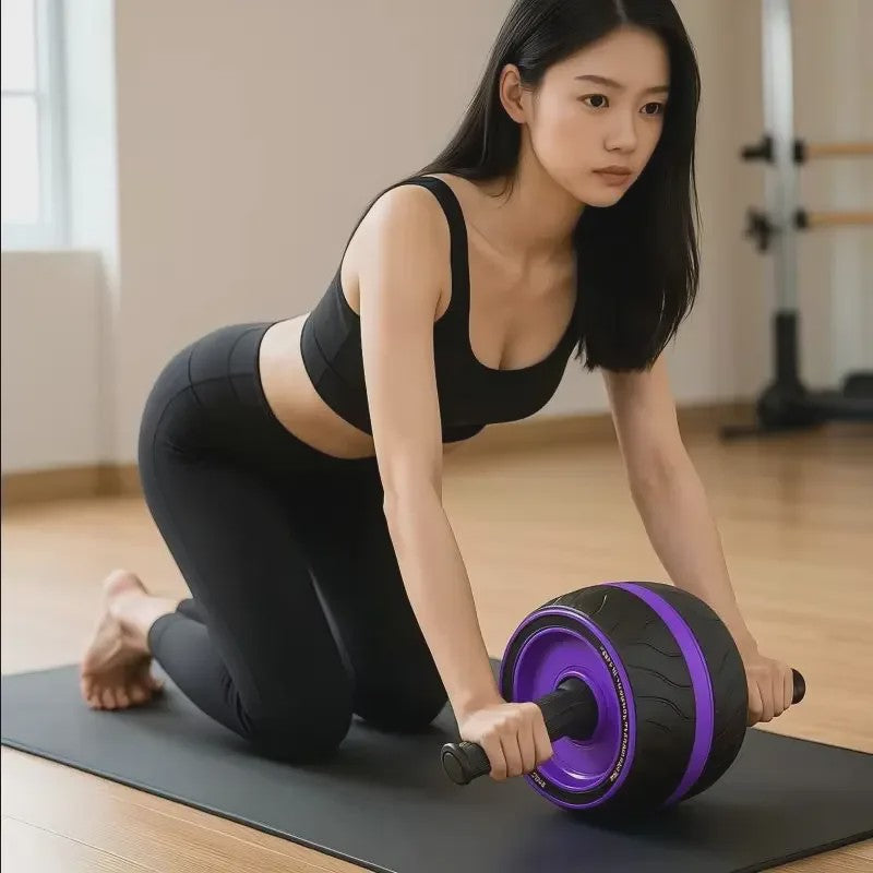 Automatische Ab Roller met Kniekussen - Krachtige Core Training voor Thuis