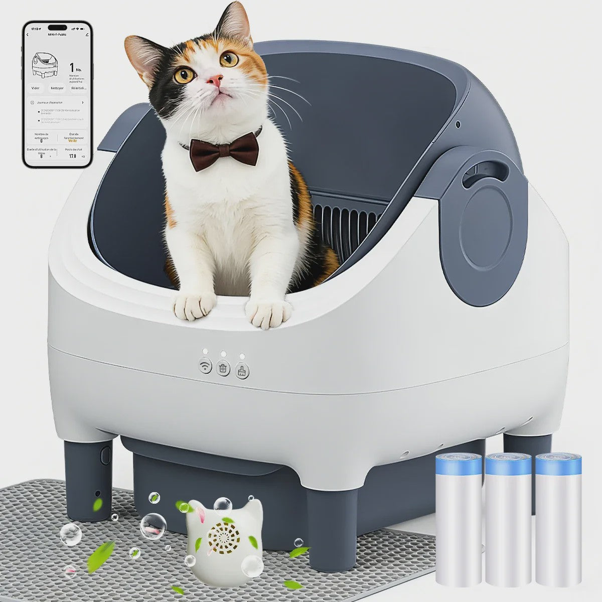 Automatische Zelfreinigende Kattenbak - Slimme APP-bediening & Geurcontrole