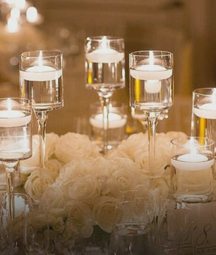 Elegante Glazen Kaarsenhouder voor Drijvende Kaarsen & Theelichtjes - SediaXL