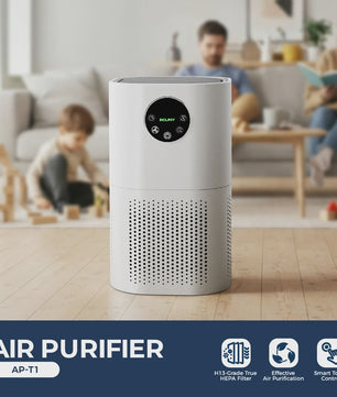 ROUNY Luchtreiniger H13 True HEPA | 20-50m² | Stille werking 25dB | Witte design