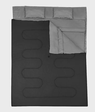 2-in-1 Slaapzak XL voor 2 Personen | Dubbel of Twee Enkele Slaapzakken | Inclusief 2 Kussens | 220x150cm
