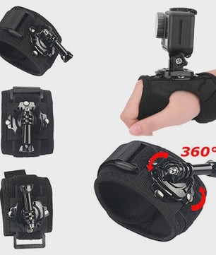 360° Roteerbare Handpolsband Mount voor GoPro & DJI Action Camera's