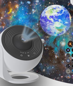 Galaxy Projector Sterrenhemel Nachtlampje met 13 HD Film Discs - 360° Rotatie