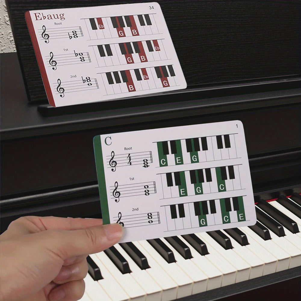 Piano Akkoorden Flashcards - Leer Muziek & Akkoorden Snel en Makkelijk