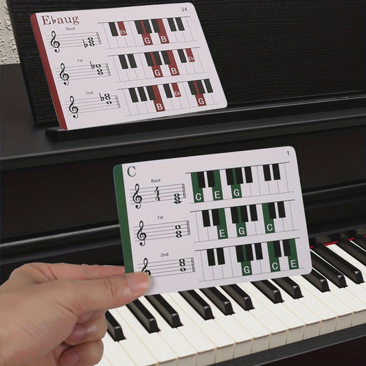 Piano Akkoorden Flashcards - Leer Muziek & Akkoorden Snel en Makkelijk
