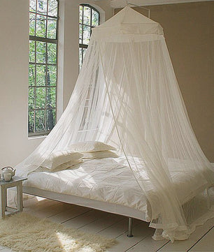 Elegante Hangende Klamboe Dome - Polyester Mesh voor Bed & Decoratie