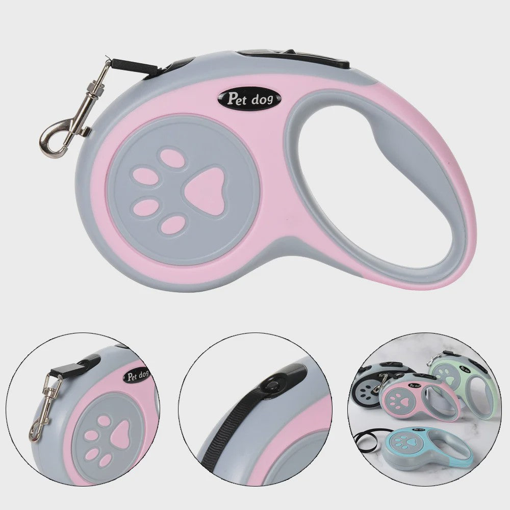 Intrekbare Hondentuig 3/5 Meter - Veilig en Comfortabel voor Kleine en Middelgrote Honden & Katten