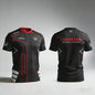 Honda Racing T-shirt Heren - Sportief & Trendy Kort Rood/Zwart