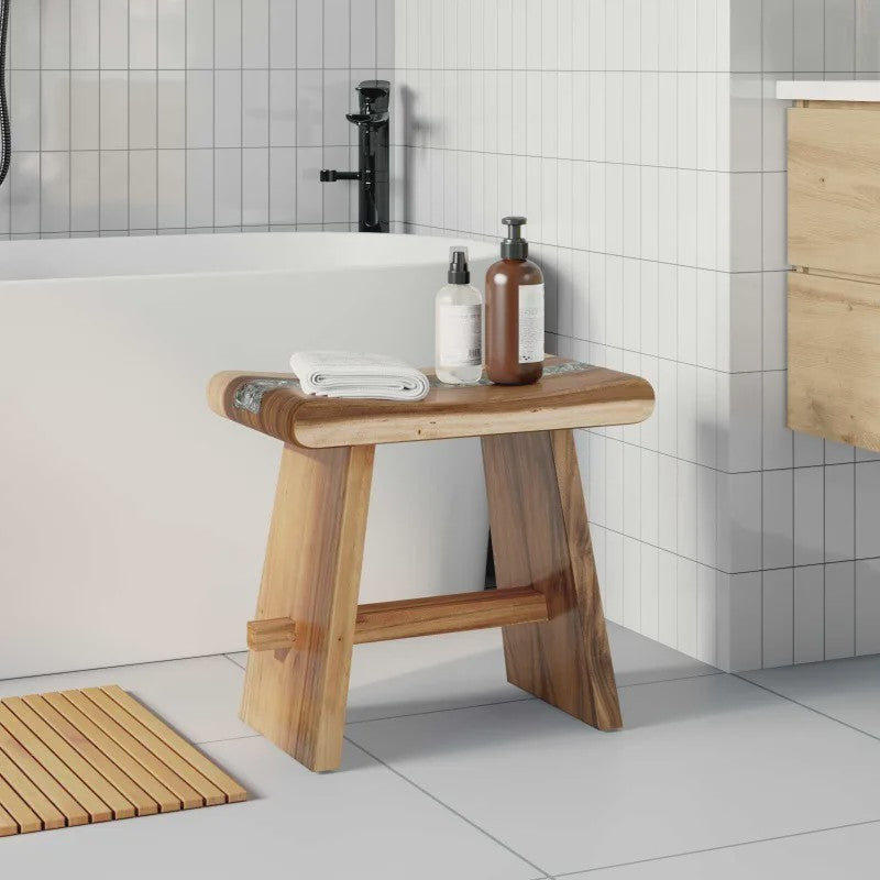 Douchekruk Massief Suar Hout - Natuurlijk Design 50 x 30 x 44 cm