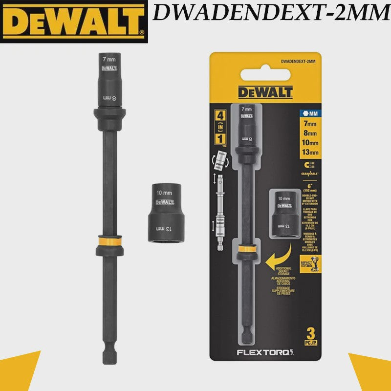 DEWALT FlexTorq Magnetische Schroefverlenger met Verstelbare Lengte
