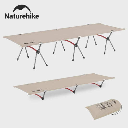 Naturehike Opvouwbaar Campingbed - Lichtgewicht, Verstelbare Hoogte, Draagbaar